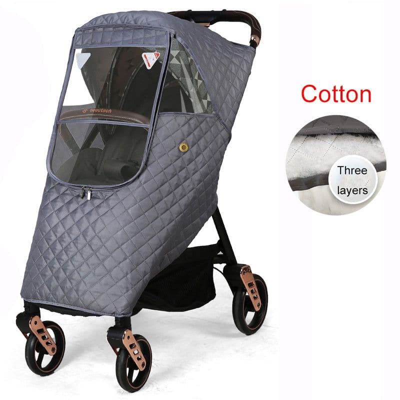 image-Stroller rain cover baby carriage wind cover umbrella car