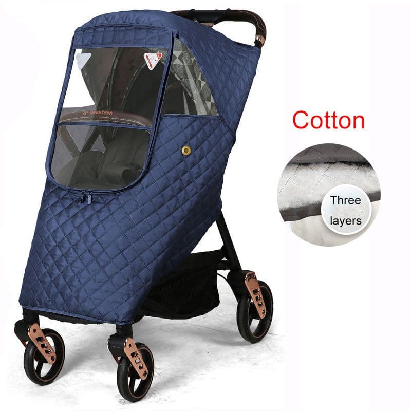 image-Stroller rain cover baby carriage wind cover umbrella car