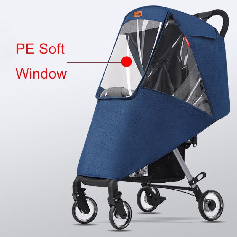 image-Stroller rain cover baby carriage wind cover umbrella car