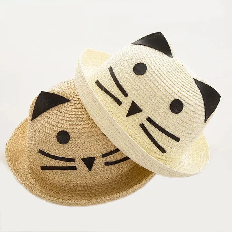 image-Korean style princess kids sun shade straw hat