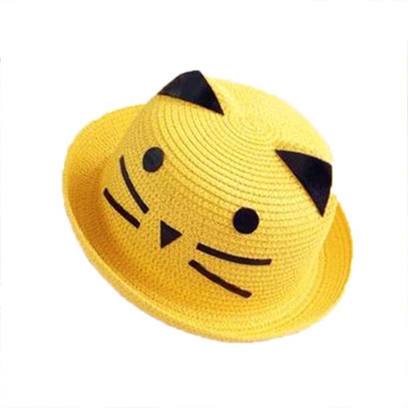 image-Korean style princess kids sun shade straw hat