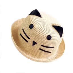 image-Korean style princess kids sun shade straw hat