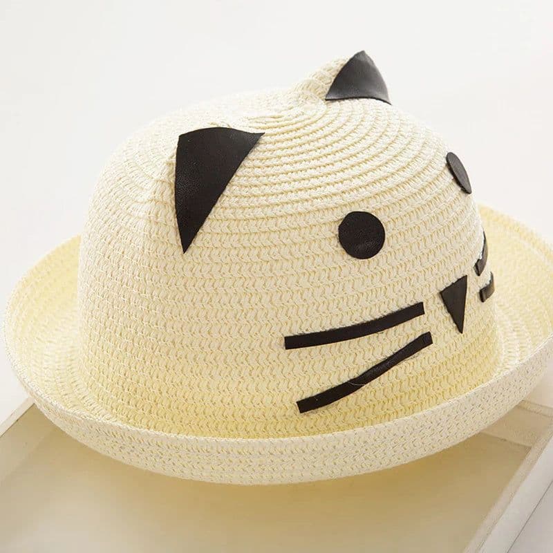 image-Korean style princess kids sun shade straw hat