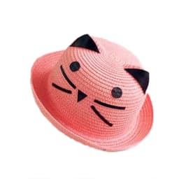 image-Korean style princess kids sun shade straw hat