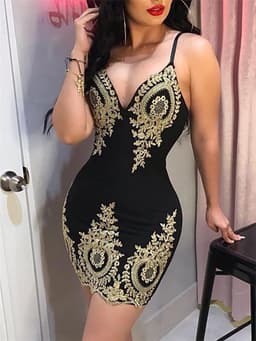 image-Sexy Suspender Dress Ladies Party Club Ladies