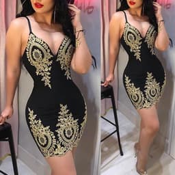 image-Sexy Suspender Dress Ladies Party Club Ladies
