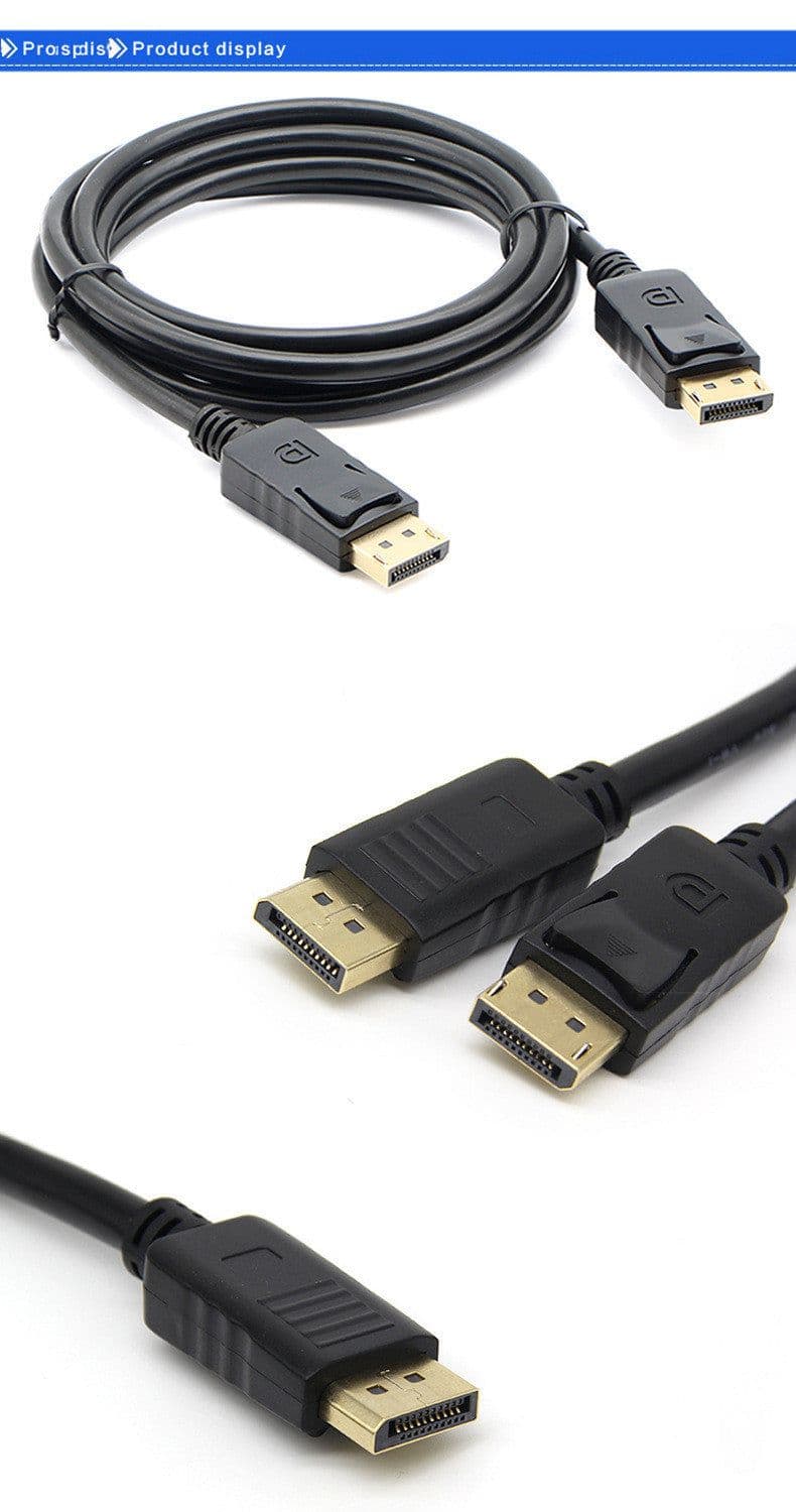 image-1.8m DP Male To DP Male Extension Cable DisPlayPort Video Cable DP To DP