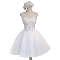 image-New Short Bridesmaid Dress White Tutu Skirt