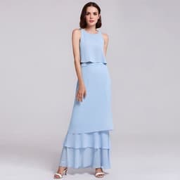 image-Chiffon Bridesmaid Dress Wedding Long Dress