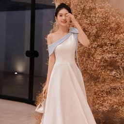 image-The White New Style Can Usually Be Worn By A Small Person, A Thin Birthday Dress, A Small Daily Dress For Women