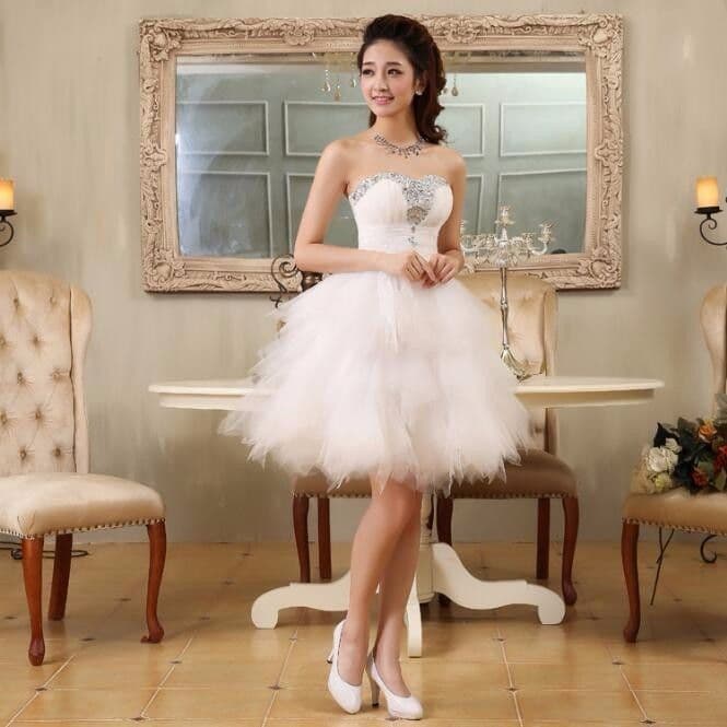 image-Party Small Dress European And American Foreign Trade Banquet Tube Top Dress Short