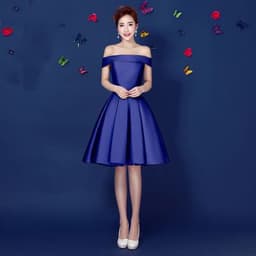 image-Bridesmaid Annual Party Etiquette Short Dress