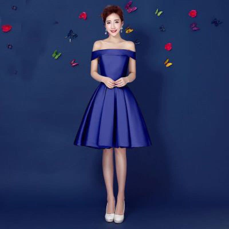 image-Bridesmaid Annual Party Etiquette Short Dress