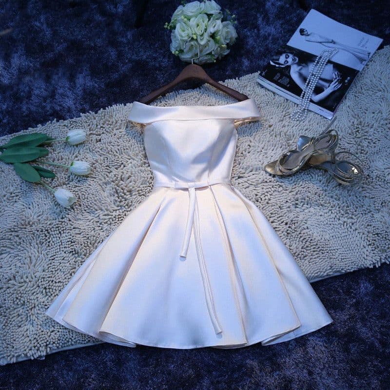 image-Bridesmaid Annual Party Etiquette Short Dress