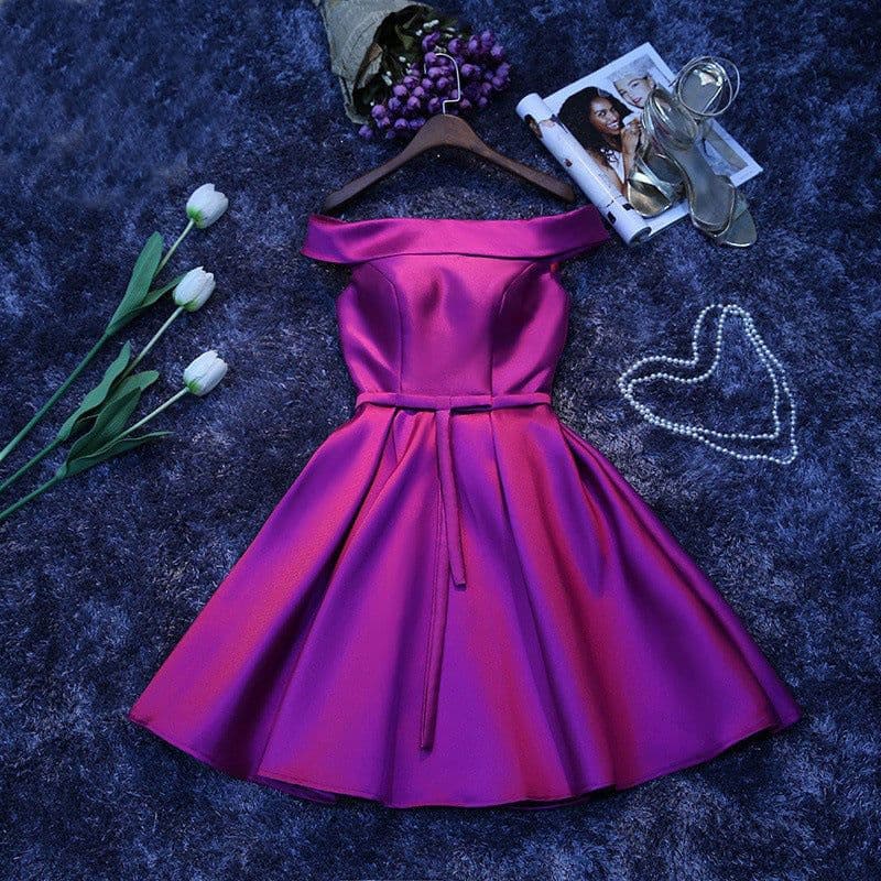 image-Bridesmaid Annual Party Etiquette Short Dress