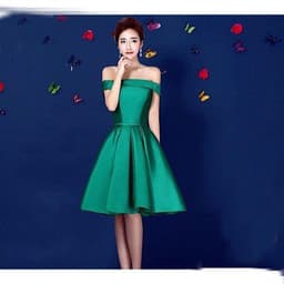 image-Bridesmaid Annual Party Etiquette Short Dress