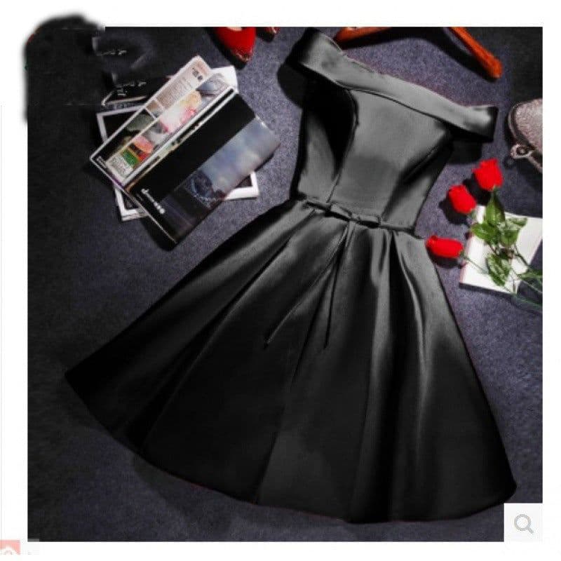 image-Bridesmaid Annual Party Etiquette Short Dress