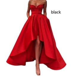 image-Ladies Evening Dress Sexy Tube Top Satin