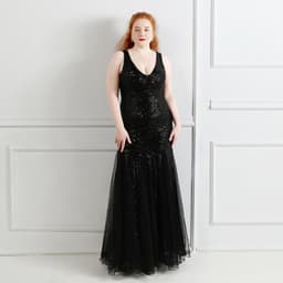 image-Fat Size Fat Beauty Costume Banquet Evening Dress