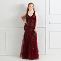 image-Fat Size Fat Beauty Costume Banquet Evening Dress