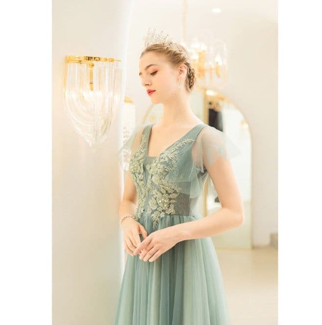 image-New Light Green Bridal Wedding Toast Dress