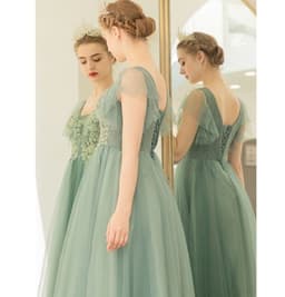 image-New Light Green Bridal Wedding Toast Dress