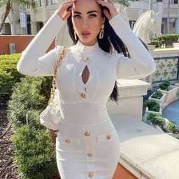 image-Women's Chest Scheming Hip Short Skirt