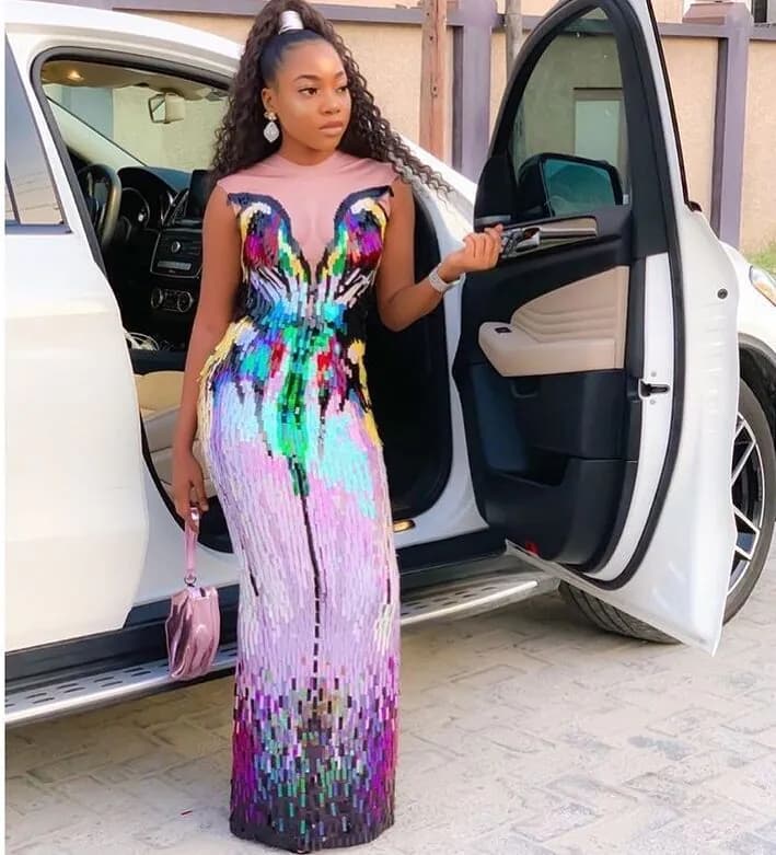 image-Sequin Evening Dress Female Singer Costume