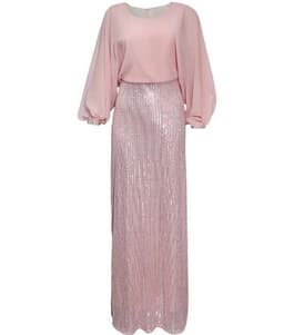 image-African Women's Beads Chiffon Party Evening Dress Big Size