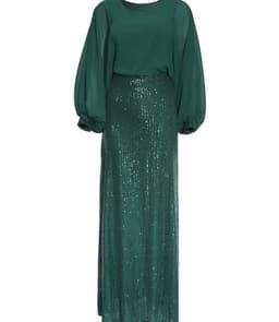 image-African Women's Beads Chiffon Party Evening Dress Big Size
