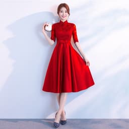 image-The End Elegant Long Sleeve Thin Company Annual Meeting Black Dress Dress Long Section