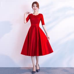 image-The End Elegant Long Sleeve Thin Company Annual Meeting Black Dress Dress Long Section