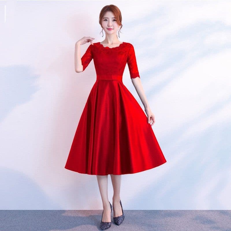 image-The End Elegant Long Sleeve Thin Company Annual Meeting Black Dress Dress Long Section