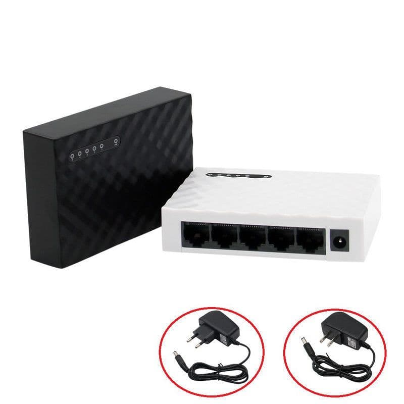 image-5-port Gigabit Home Switching Ethernet Network Hub