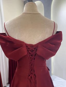 image-Off-shoulder Evening Engagement Return Dress Woman