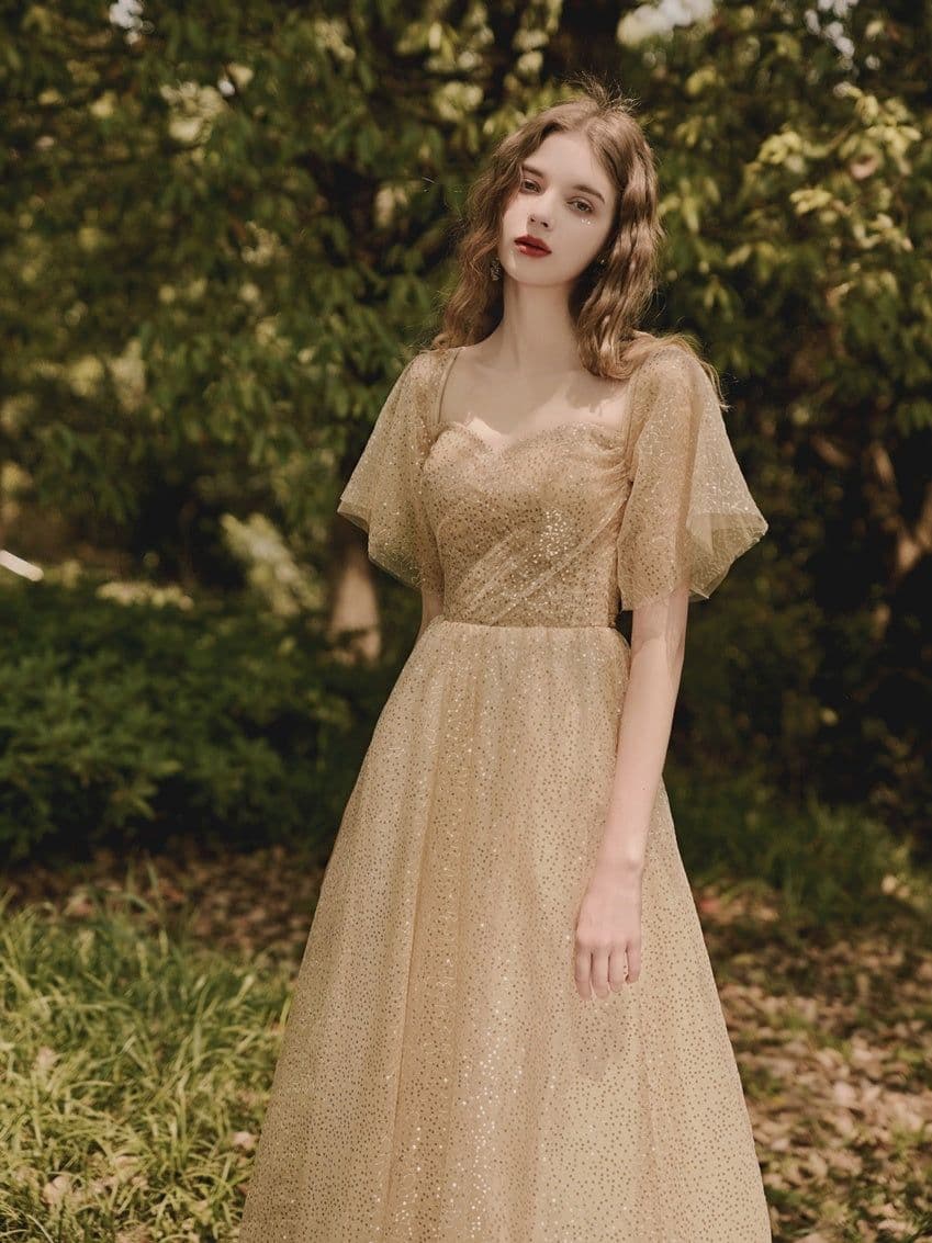image-Mid-length Short Skirt Bridesmaid Dinner Birthday