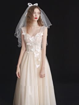image-Bridesmaid Gauze Dress Toast Dinner Annual Meeting