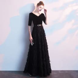 image-Black Evening Dress Women Noble Elegant And Slim
