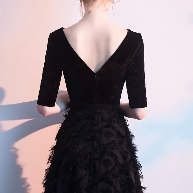 image-Black Evening Dress Women Noble Elegant And Slim