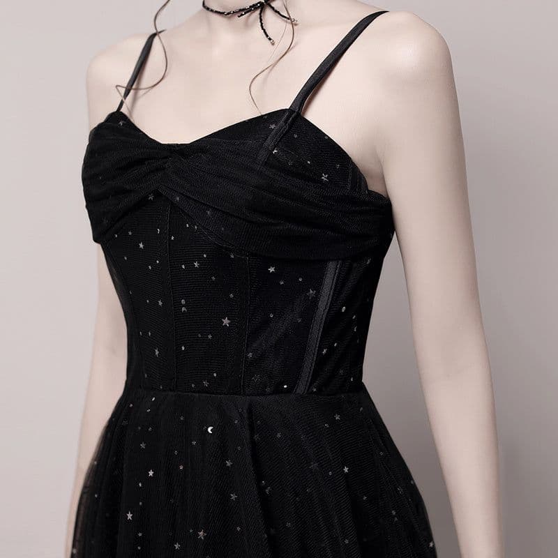 image-Long Temperament Suspender Dress Skirt Girl