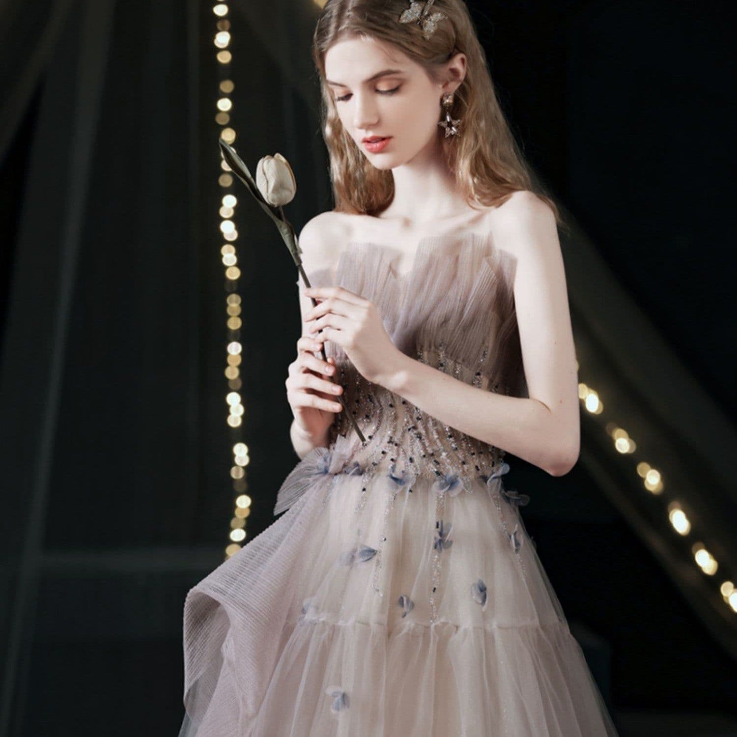 image-Slim Engagement Wedding Dress Annual Meeting