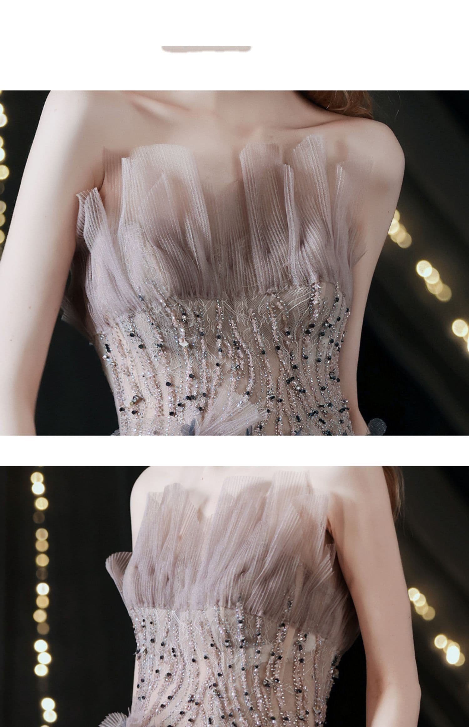 image-Slim Engagement Wedding Dress Annual Meeting