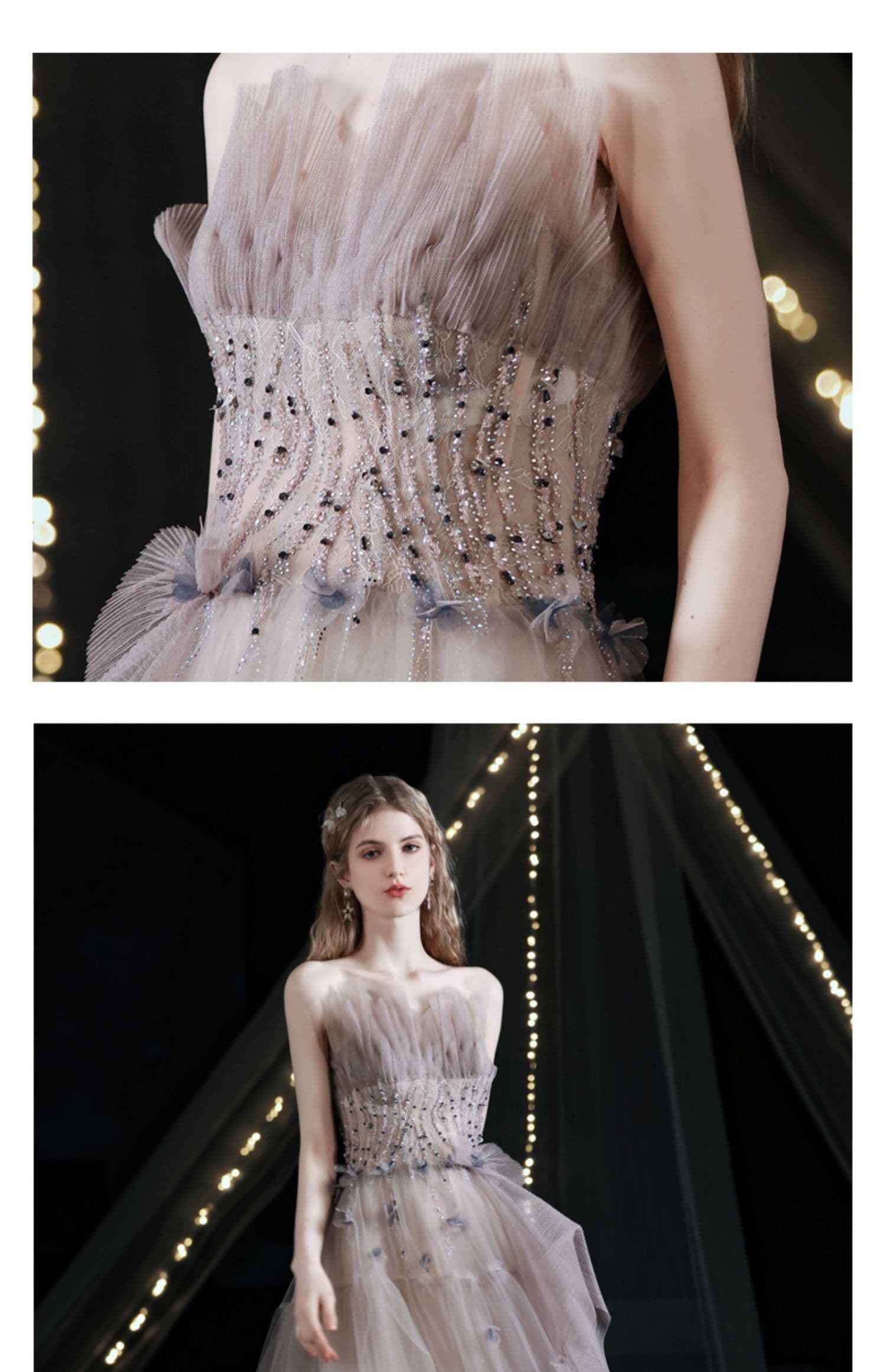 image-Slim Engagement Wedding Dress Annual Meeting