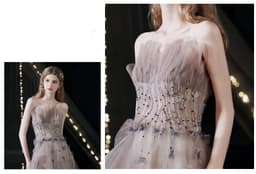 image-Slim Engagement Wedding Dress Annual Meeting