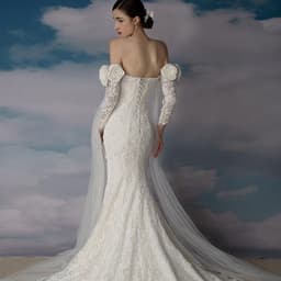 image-Off Shoulder Super Immortal Slim Fit Slim Fishtail Dress