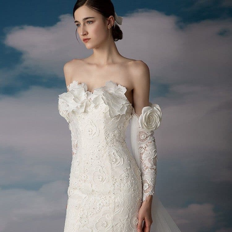 image-Off Shoulder Super Immortal Slim Fit Slim Fishtail Dress