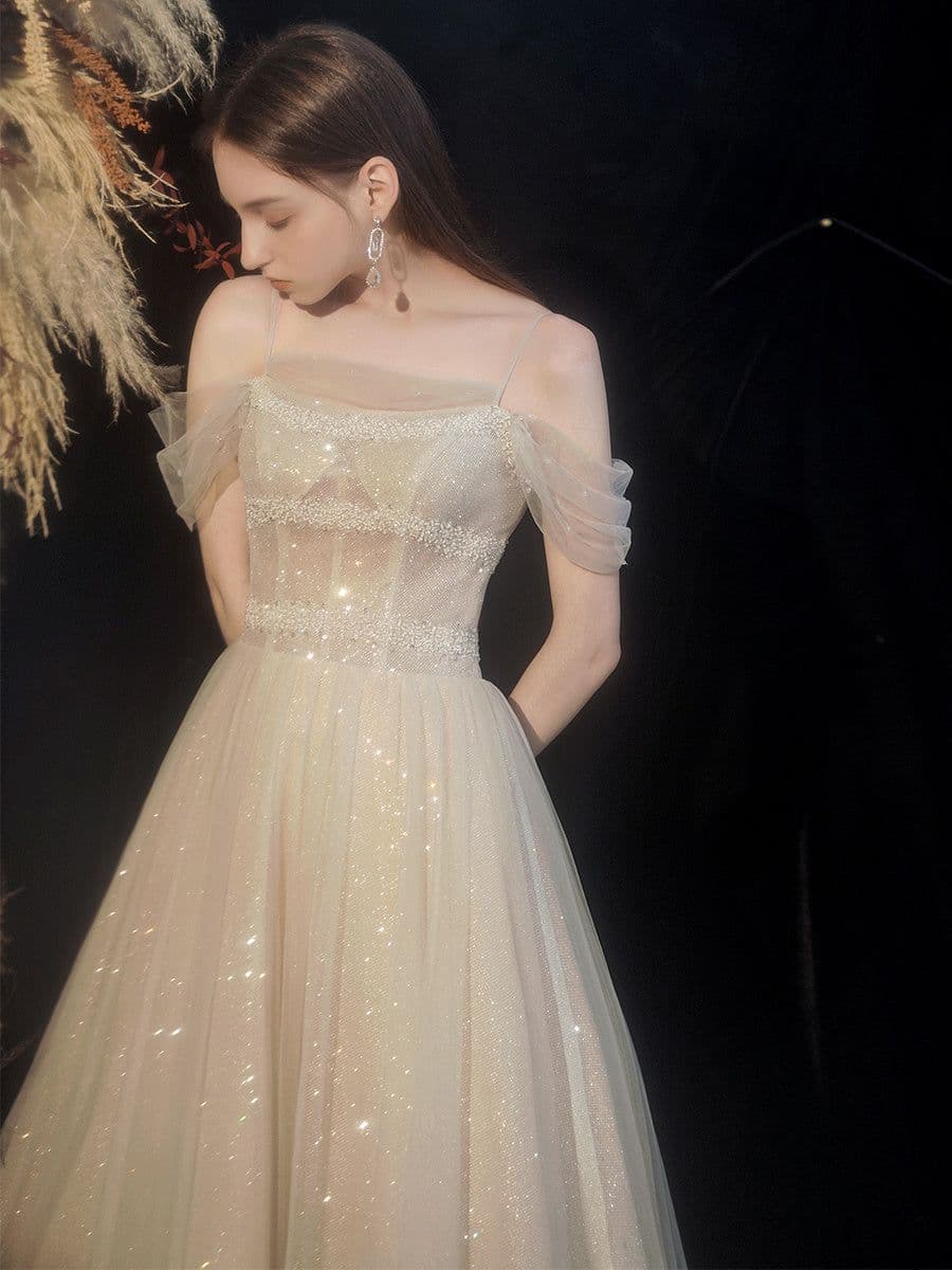 image-Star Sky Dress Skirt Slim Off Shoulder