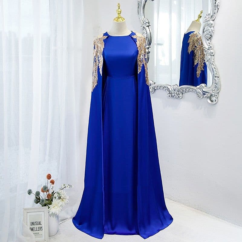 image-Covering The Tummy To Show Thin Evening Dress Skirt