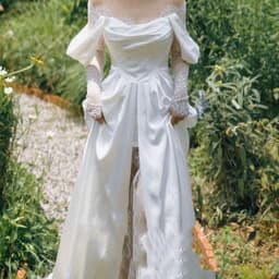 image-Gauze Dress Bride French Girl