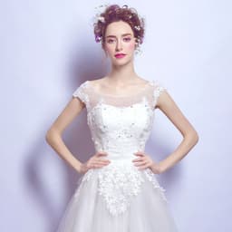image-White Short Birthday Light Luxury Dress